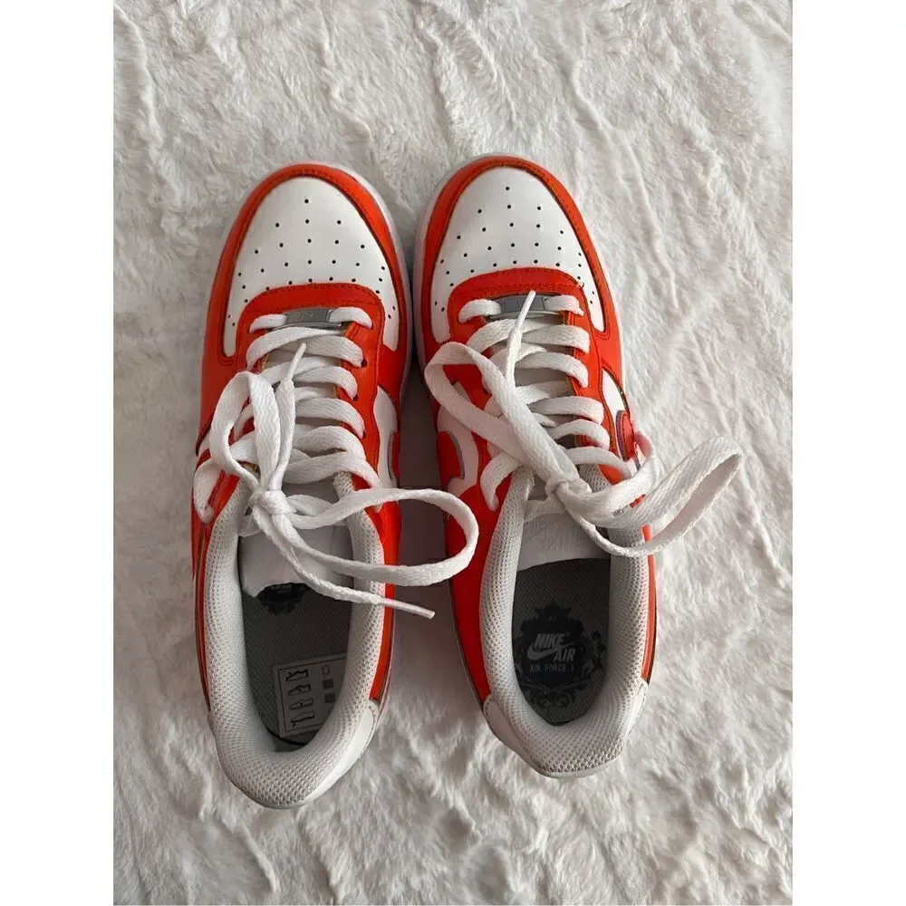 Custom Painted Nike Air Force 1 Size 6Y